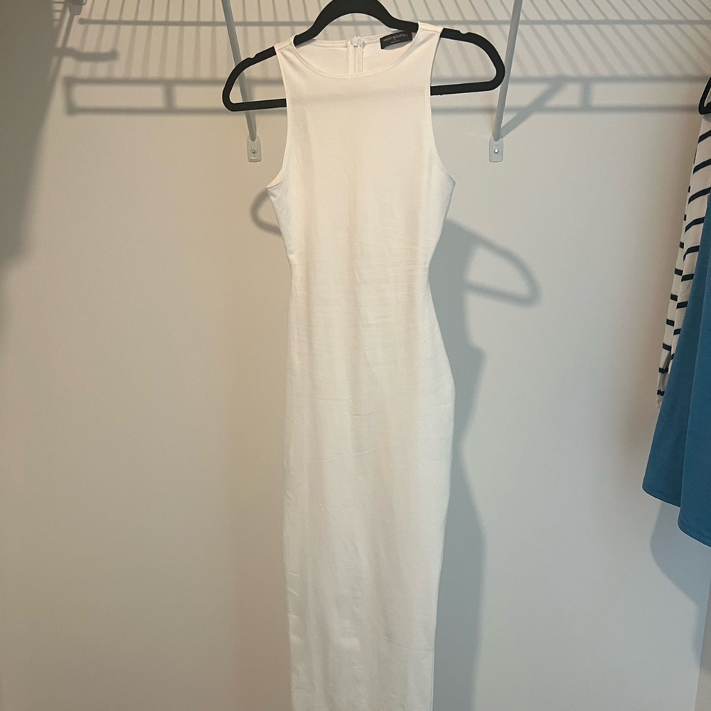 NWOT Naked Wardrobe White Maxi Dress